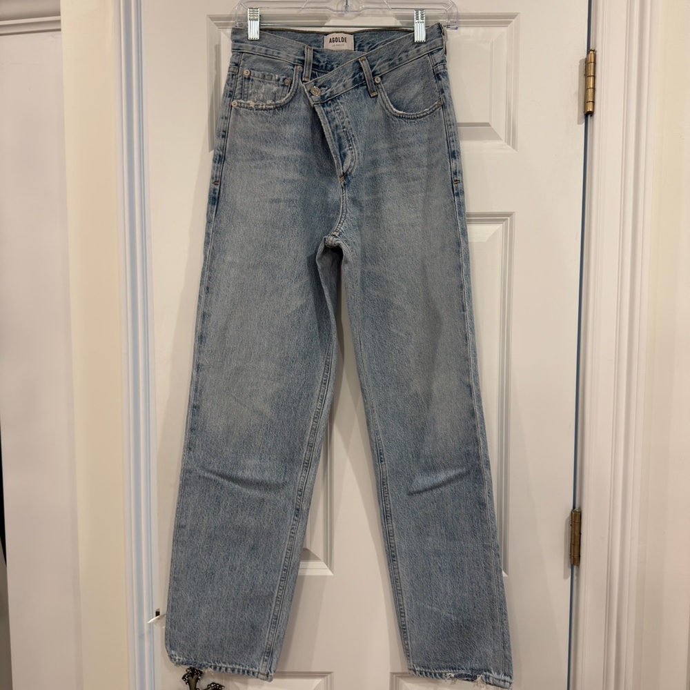 Agolde Criss Cross Jean - Light Blue